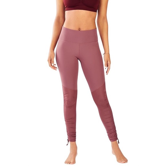 Fabletics Pants - Fabletics Cashel Foldover PureLuxe High Waisted Leggings Dusty Rose-Size Small